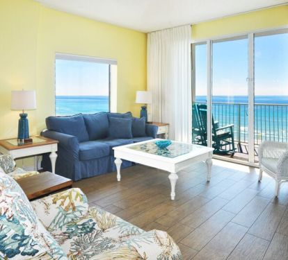 Living Room - 
Gulf Dunes Resort Unit 601, Okaloosa Island Fort Walton Beach Vacation Rentals