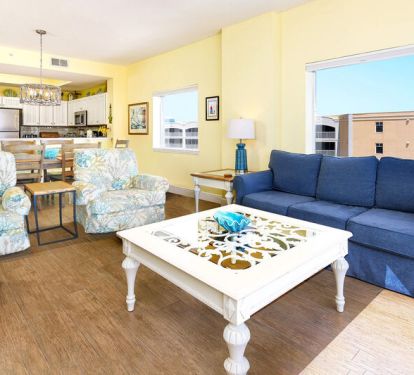 Living Room - 
Gulf Dunes Resort Unit 601, Okaloosa Island Fort Walton Beach Vacation Rentals