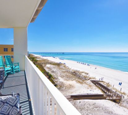 Balcony View - 
Gulf Dunes Resort Unit 601, Okaloosa Island Fort Walton Beach Vacation Rentals