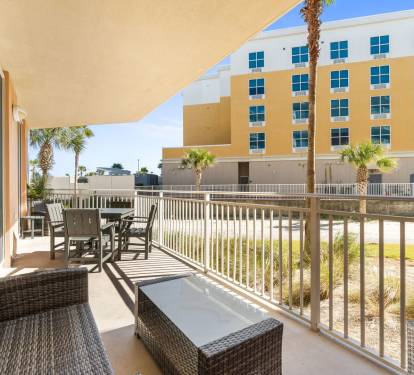 Spacious balcony with access from the living room and both bedrooms - perfect for enjoying morning coffee or evening sunsets.