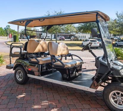Charged up and ready to go. Explore 30A like locals. No rental fees. Your freedom to move around Prominence South is built into your booking.