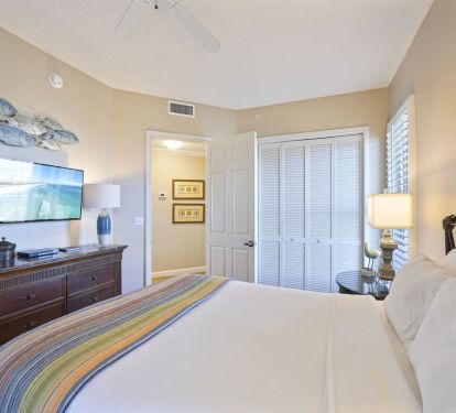 Inviting guest bedroom designed for a relaxing beach stay
