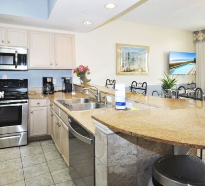 Kitchen - 
Waters Edge Resort 313 Fort Walton Beach Okaloosa Island