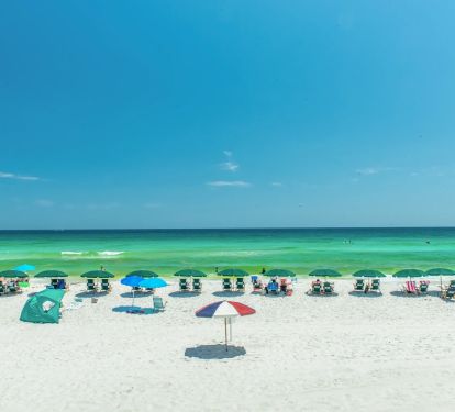 Gorgeous beach with emerald water 