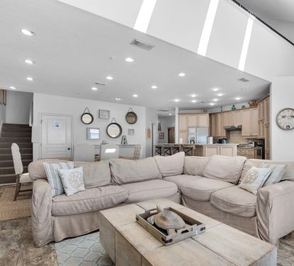 Open Living and Kitchen