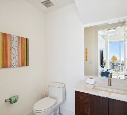 Main level half bath
