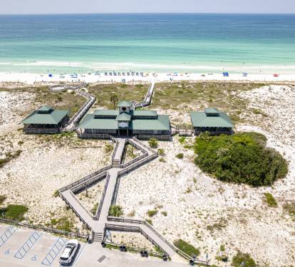 Public beach access down Highway 98.