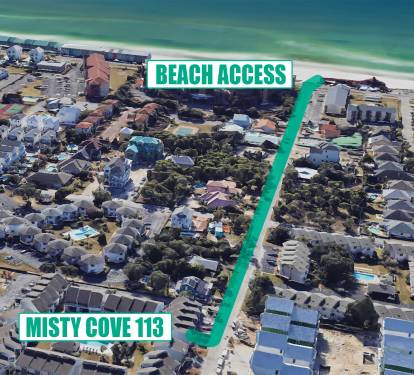 Misty Cove 113 Beach Access Map