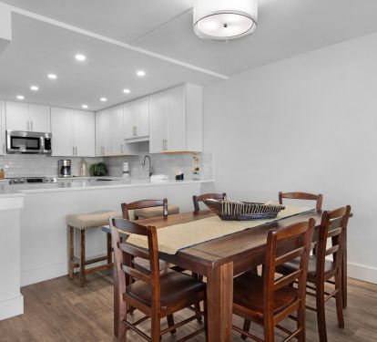 Dining and kitchen area