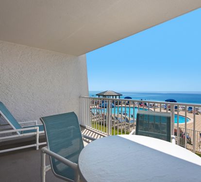 Pool view from balcony