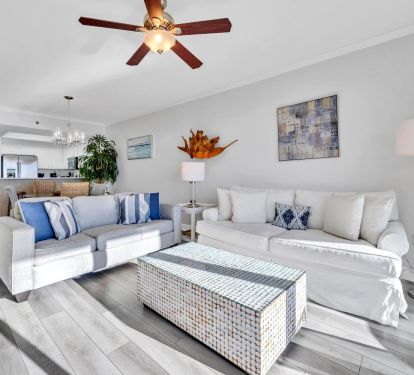 Open Concept Living, Dining, and Kitchen