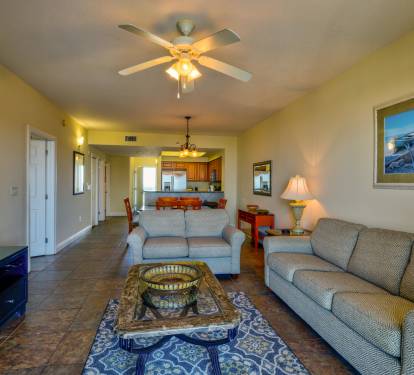 Open Concept Living, Dining, and Kitchen