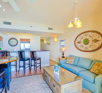 Open Concept Living, Dining, and Kitchen
