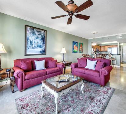 Open Concept Living, Dining, and Kitchen