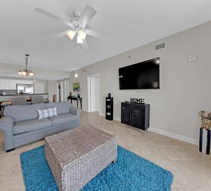 Open Concept Living, Dining, and Kitchen
