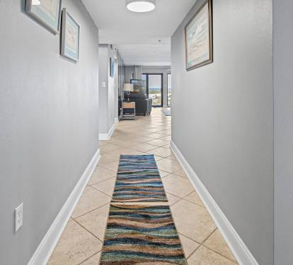 hallway entry to unit