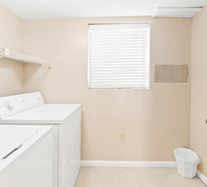 laundry room.