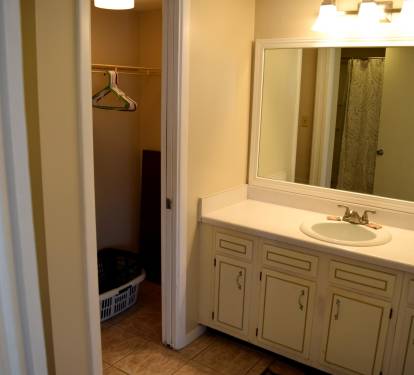 Another closet in this bath.