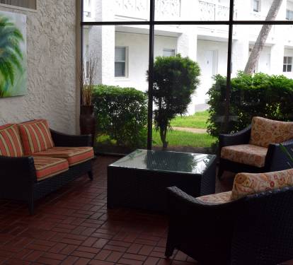 all of our lobby's have places to enjoy.