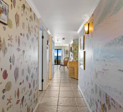 hallway to the unit