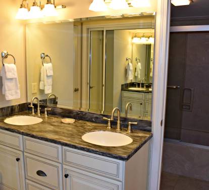 Master bathroom - with dual sinks and separate shower!