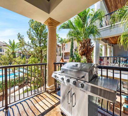 Grill your fresh seafood with the propane grill located on the 2nd floor balcony just off the kitchen.
