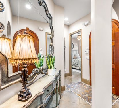 Another view of this stunning front door and foyer