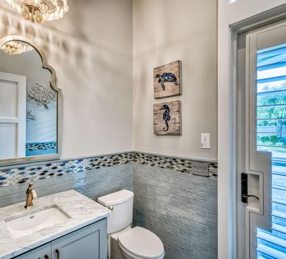 First floor pool bathroom.