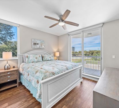 King Bedroom with Private Bathroom and Balcony Access