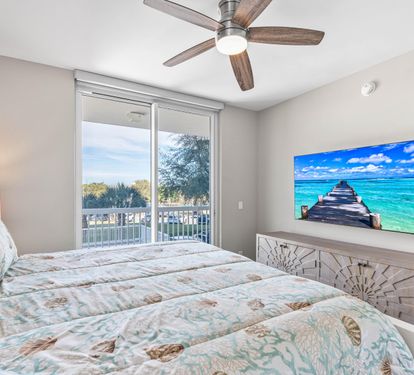 King Bedroom with Private Bathroom and Balcony Access