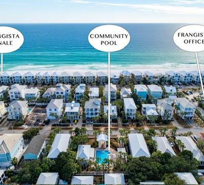 You are in walking distance of the Community Pool & our Frangista Beach Properties Office! Stop by or if there's anything you need, don't hesitate to ask.  We are literally "just down the street"!
