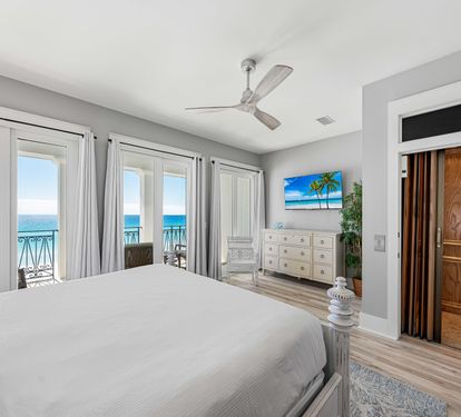 3rd Floor Primary Bedroom, Elevator, Private Bathroom and Balcony
