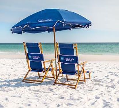 FREE Seasonal Beach Service Included! 2 Chairs and 1 umbrella set up daily March - October; PLUS lots of beach gear including chairs at home YEAR-ROUND!