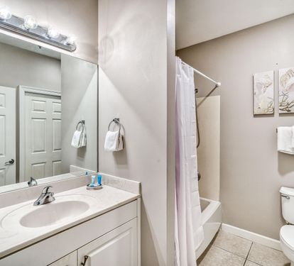 Private Bath With Shower/Tub Combo