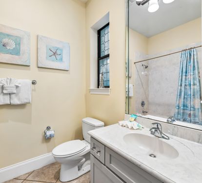 Private Bath with Shower/Tub Combo