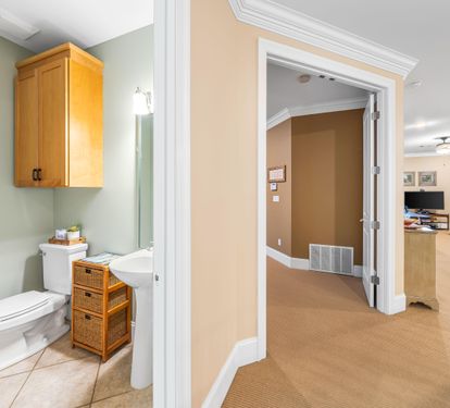 Half Bath at the top of the Stairs