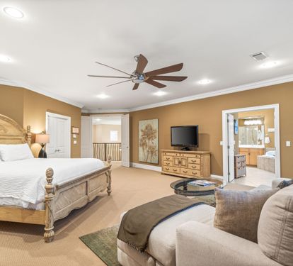Large Primary King Bedroom with Private Bathroom