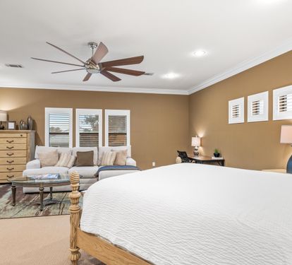 Large Primary King Bedroom with Private Bathroom
