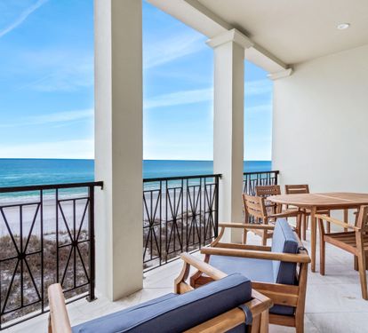 2nd Floor Balcony with Brand New Teak Furniture and Private Gas Grill