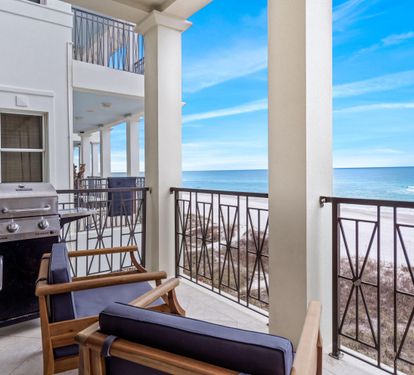 2nd Floor Balcony with Brand New Teak Furniture and Private Gas Grill