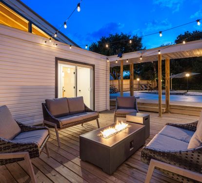 Outdoor Fire Pit overlooking Pool Area