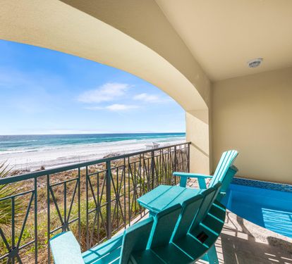 Private Splash Pool Located on the First Floor Covered Balcony.  Perfect for Cooling Off After a Beach Day!  Pool can be heated.