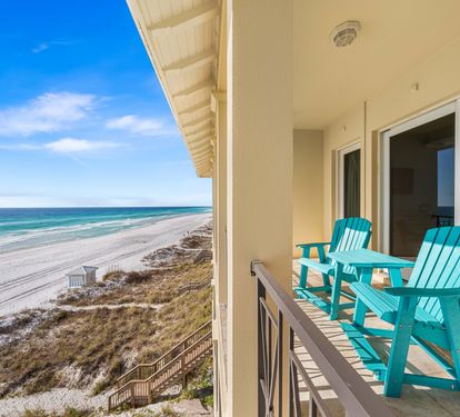 Enjoy your coffee and watch the sunrise from this 3rd floor balcony.  Third Day Offers Beachfront Balconies on ALL 3 Floors!