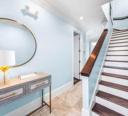 Elegant First Floor Foyer.  Take the stairs or the elevator to the upper levels.