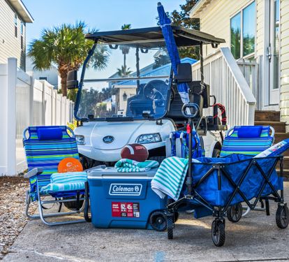 Golf Cart And Beach Gear Included!!!