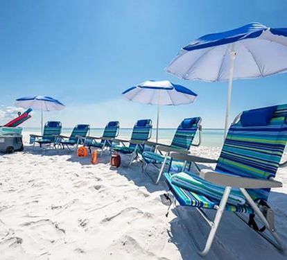 -An Additional 6 Beach Chairs and 3 umbrellas in the home