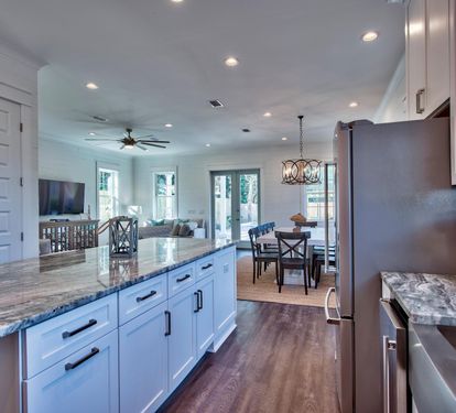 Large Open Kitchen, All Stainless Steel Appliances