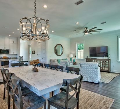 Custom Made Dining Table for 10, Large, Open Living Room