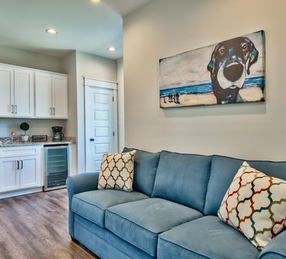2nd Floor- Wet Bar, Living Area w/ Flat Screen Television