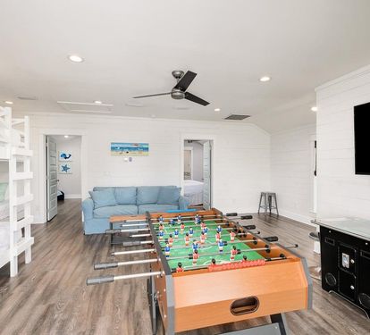 3rd Floor Loft Area, Queen Sleeper Sofa, Flat Screen Television, Foosball Table, Game Console Featuring Galaga, Donkey Kong and more!